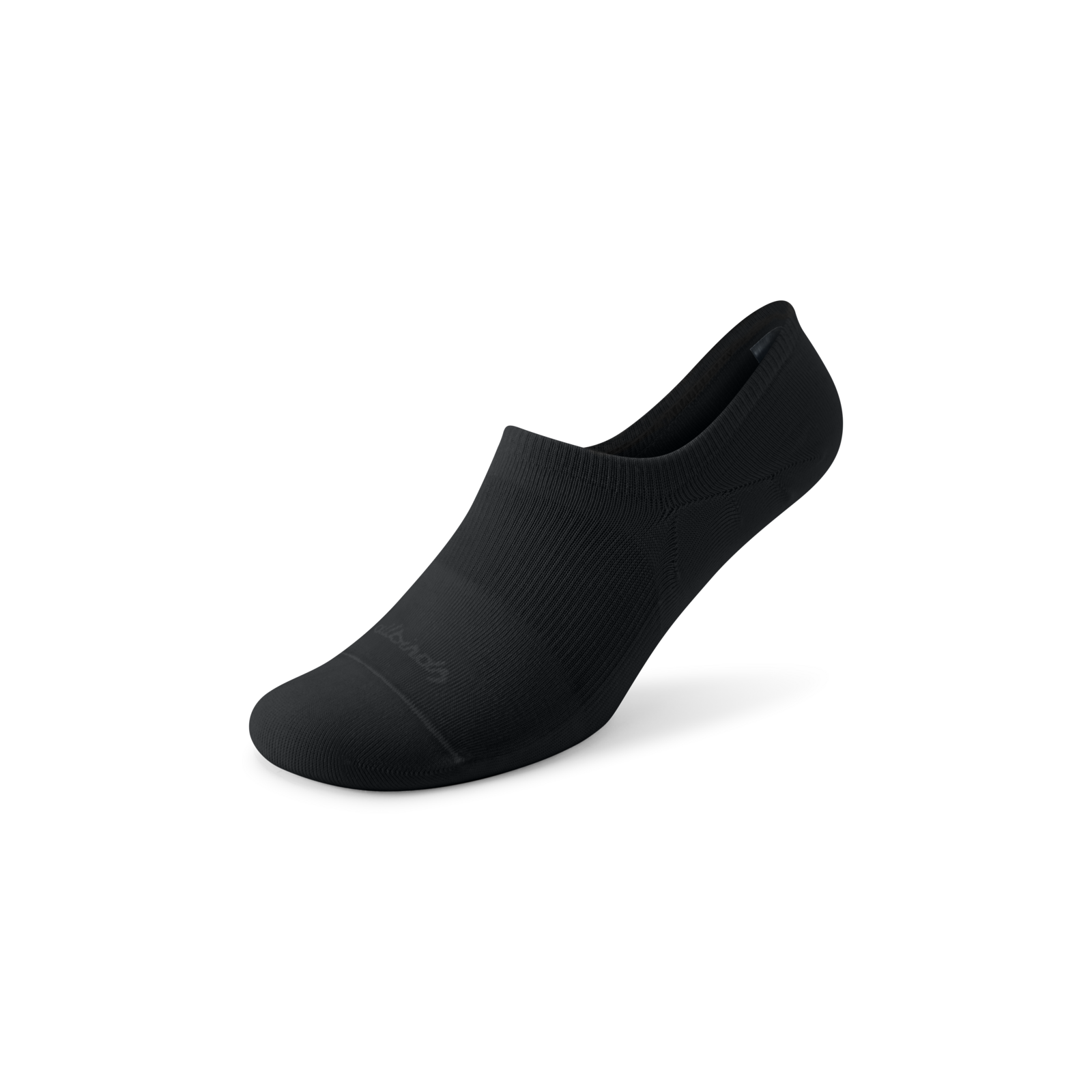 Allbirds Anytime No Show Sock - Heel Grip in SCHWARZ